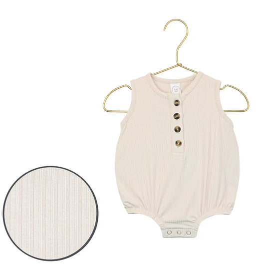 Ribbed Bubble Romper