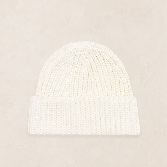 Knit Beanie - Ivory - 0-3M