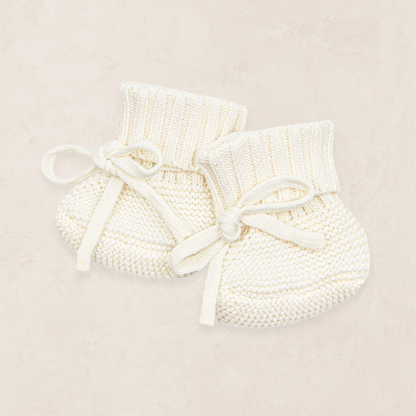 Knit Booties - Ivory