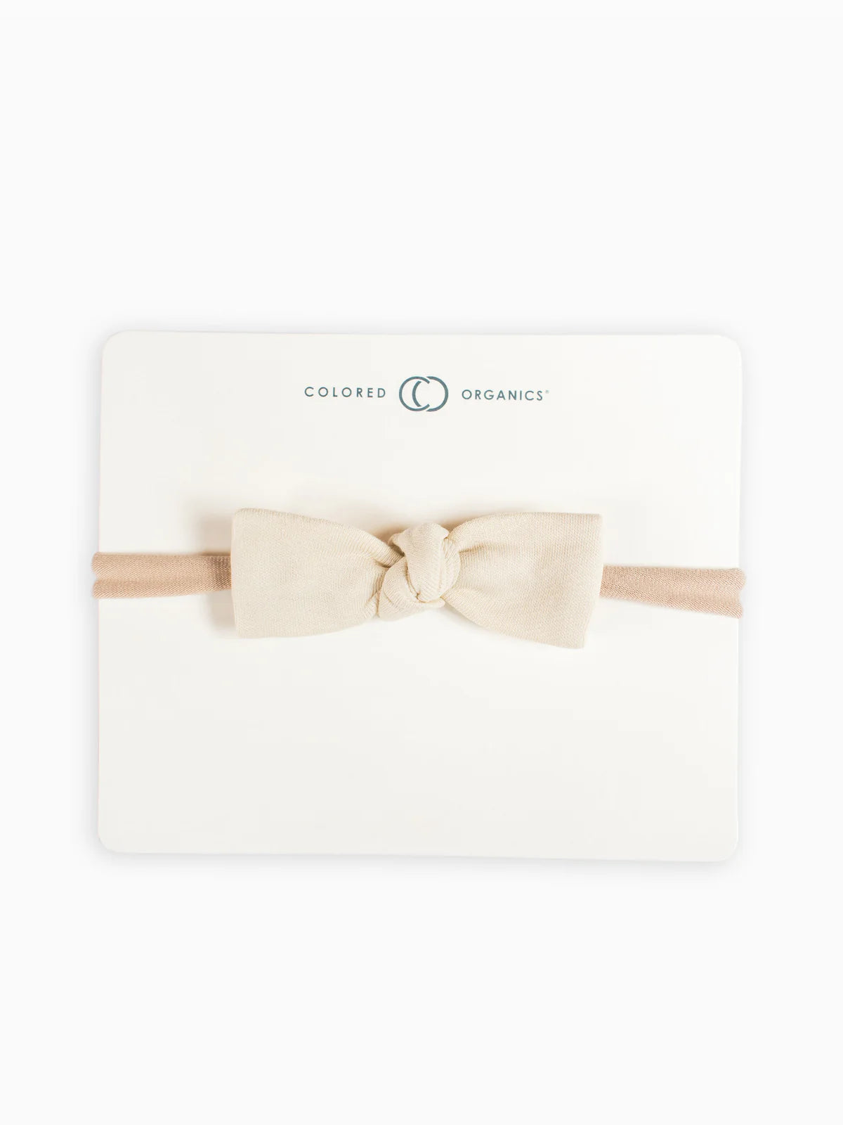 Organic Baby Dainty Bow Headband - Natural