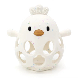 Chicken 3D Silicone Teether - Speckled