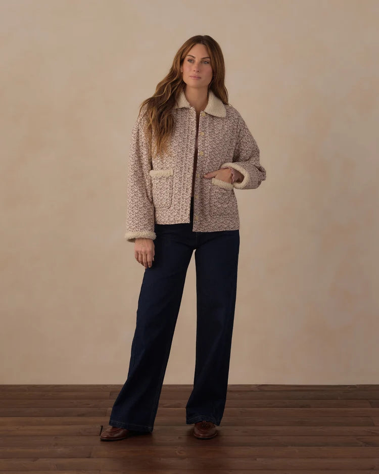 Women's Quilted Collared Jacket