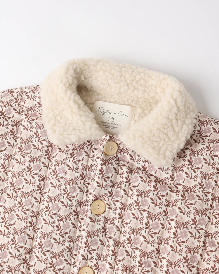 Quilted Collared Coat