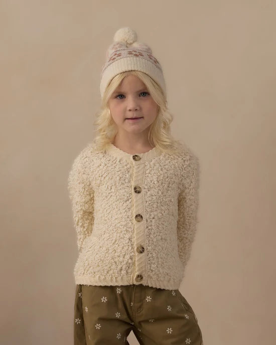 Beanie Flower Fair Isle