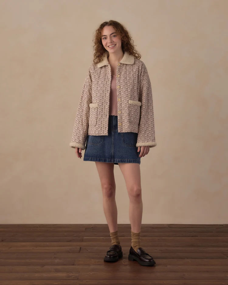 Women's Quilted Collared Jacket