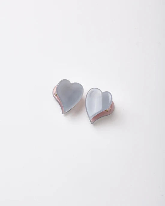 Heart Mini Clips - Dusty Blue, Clay, Blush