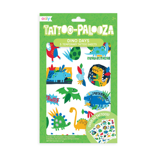 Tattoo Palooza: Dino Days Temporary Tattoos