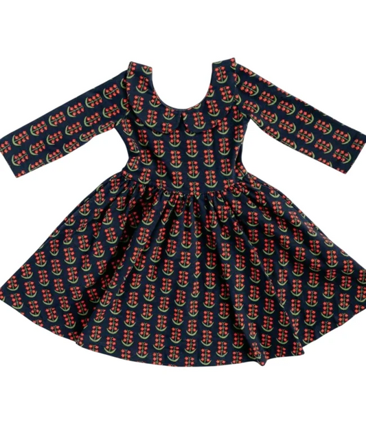 3/4 Sleeve Twirl Dress