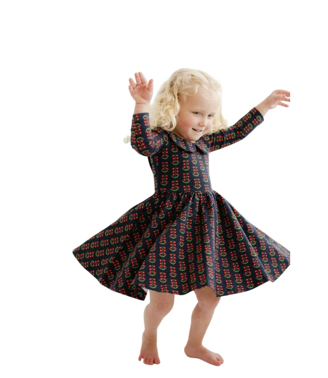 3/4 Sleeve Twirl Dress