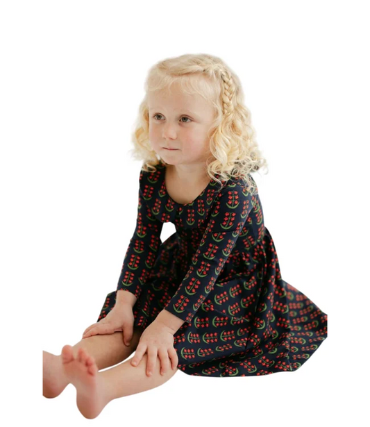 3/4 Sleeve Twirl Dress