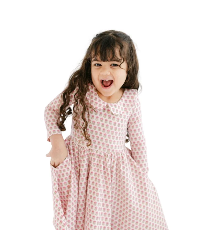 3/4 Sleeve Twirl Dress