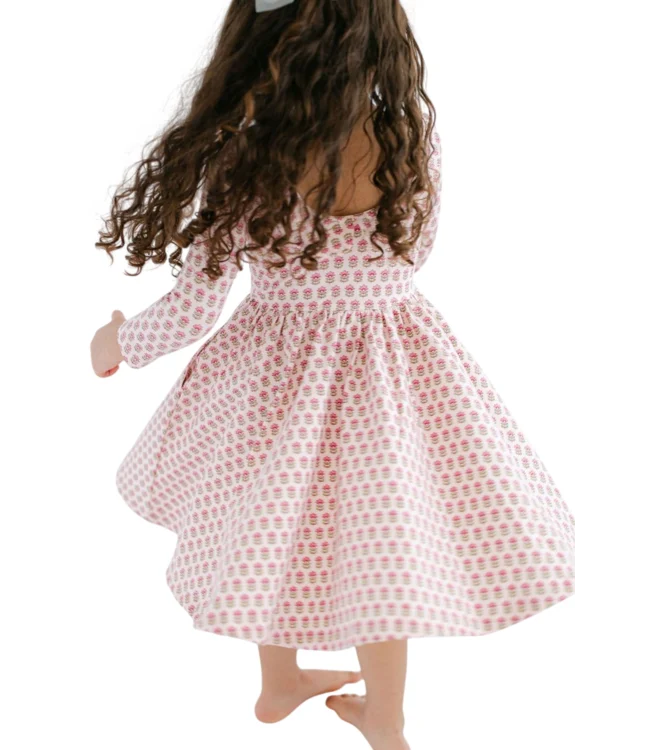 3/4 Sleeve Twirl Dress