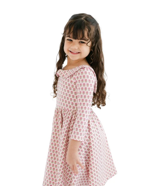 3/4 Sleeve Twirl Dress