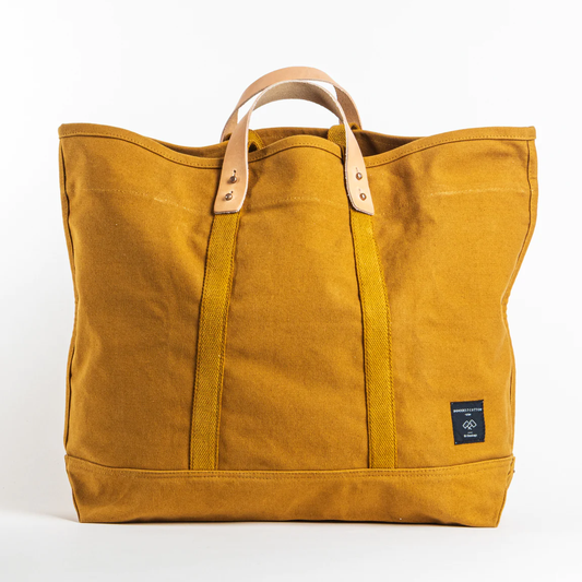 Large East West Tote, Mustard Seed