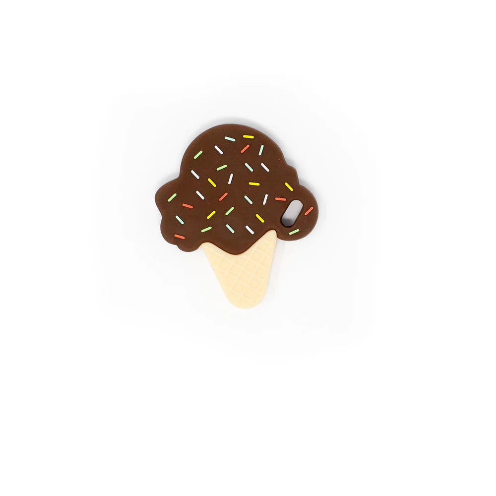 Ice Cream Silicone Teether - Chocolate