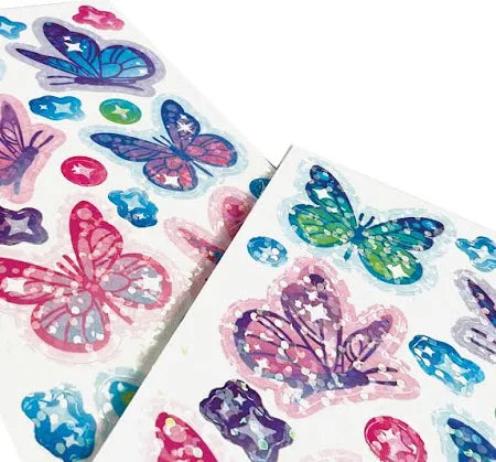 Stickiville Stickers: Glittery Butterflies (2 Sheets)