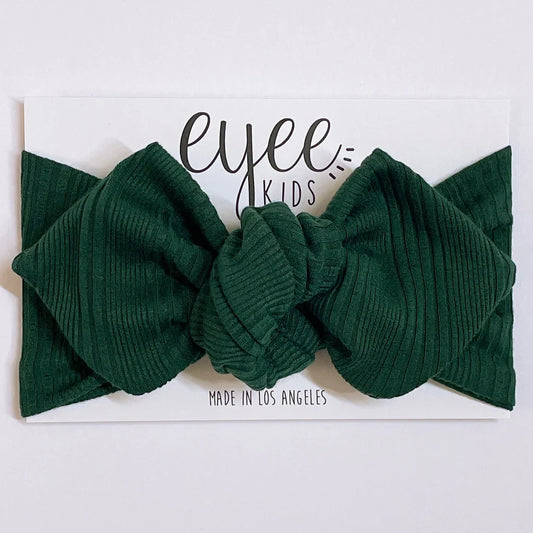 Top Knot Evergreen Pointelle Headband