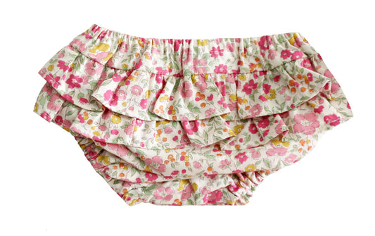 Ruffle Nappy Cover Rose Garden MEDIUM (12-18M)