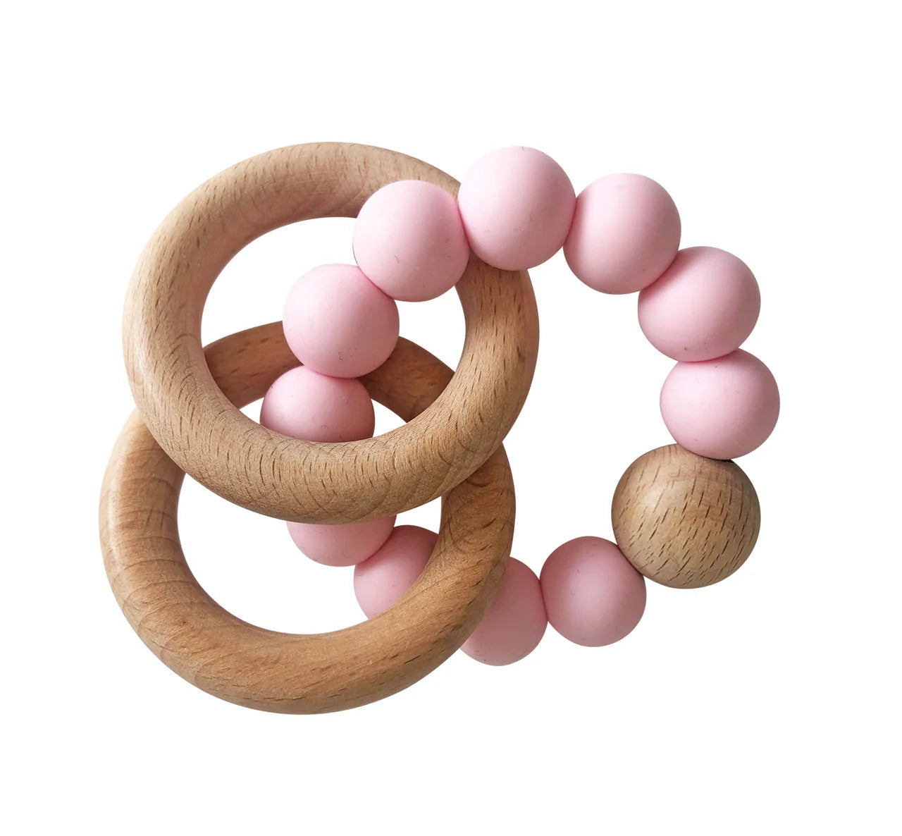 Beachwood Teether Rings Set - Rosewood