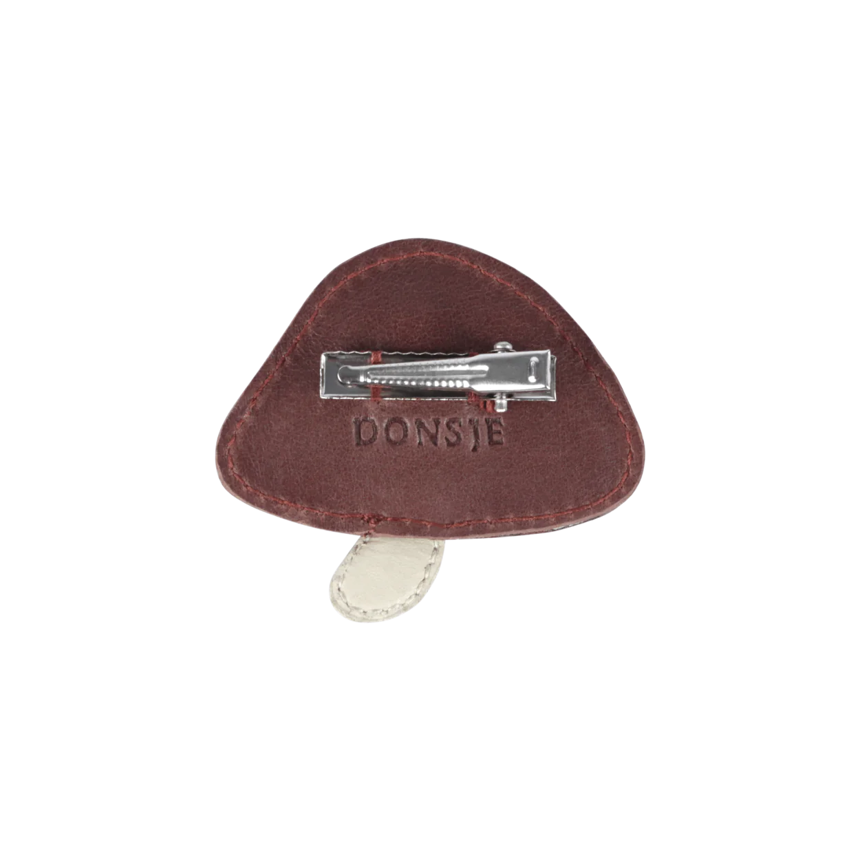 Forest Clip | Toadstool -Burgundy Classic Leather