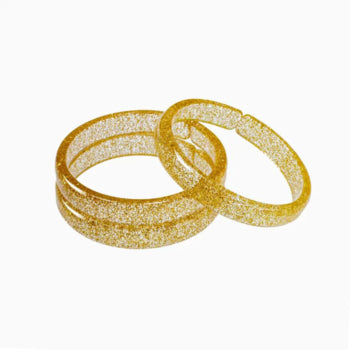 Gold Glitter Bangle Set of 3