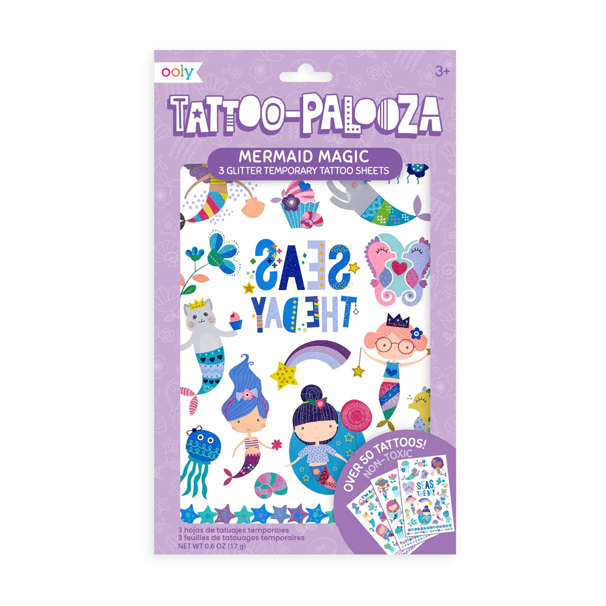 Tattoo Palooza: Mermaid Magic Temporary Glitter Tattoos