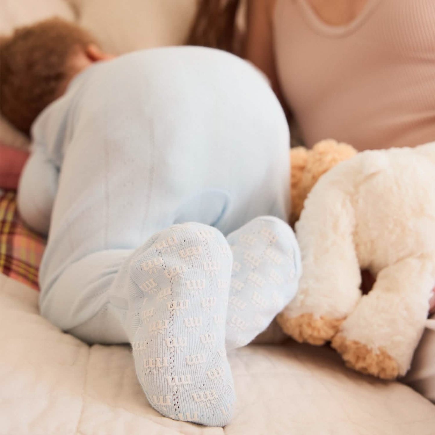 Magnetic Pointelle Footie