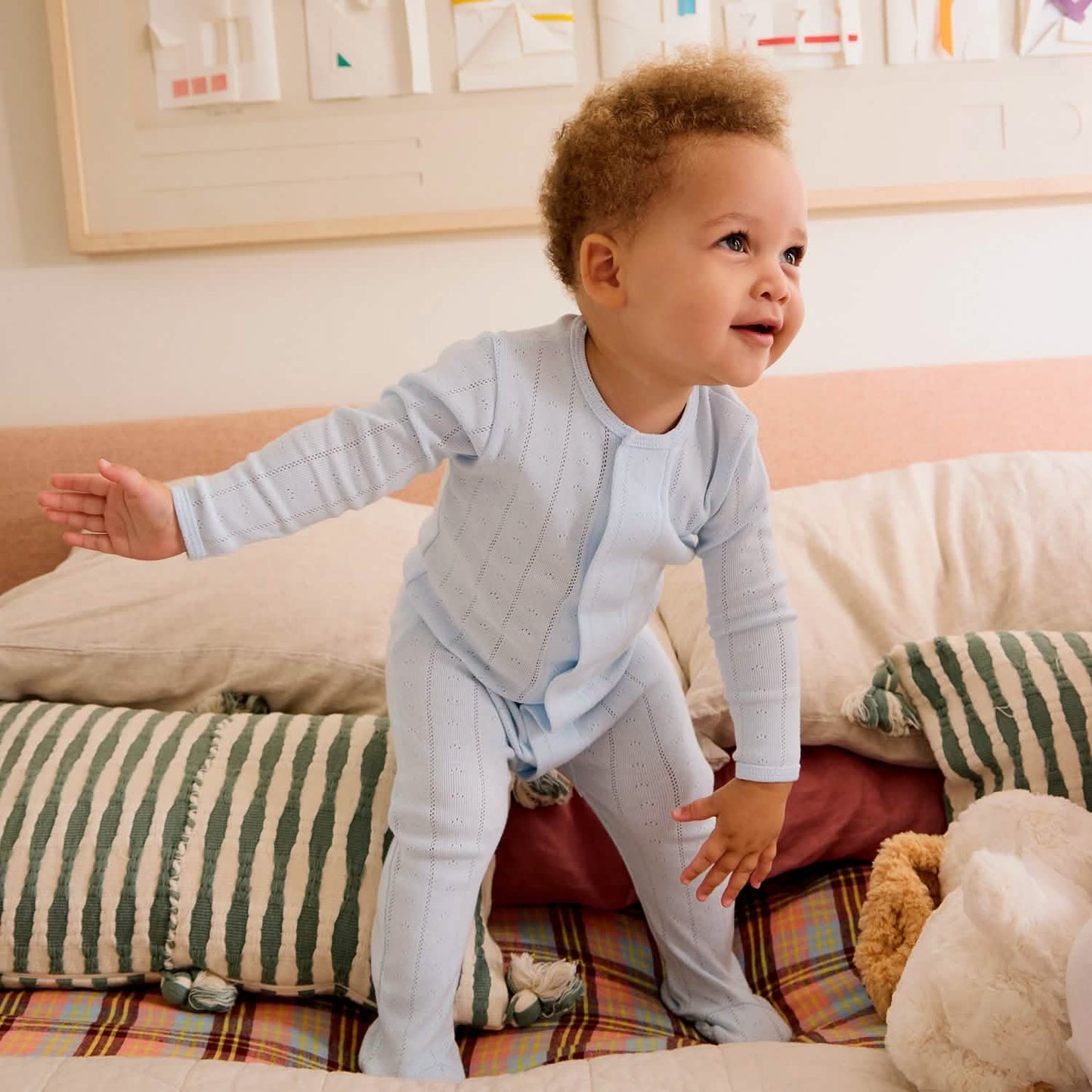 Magnetic Pointelle Footie