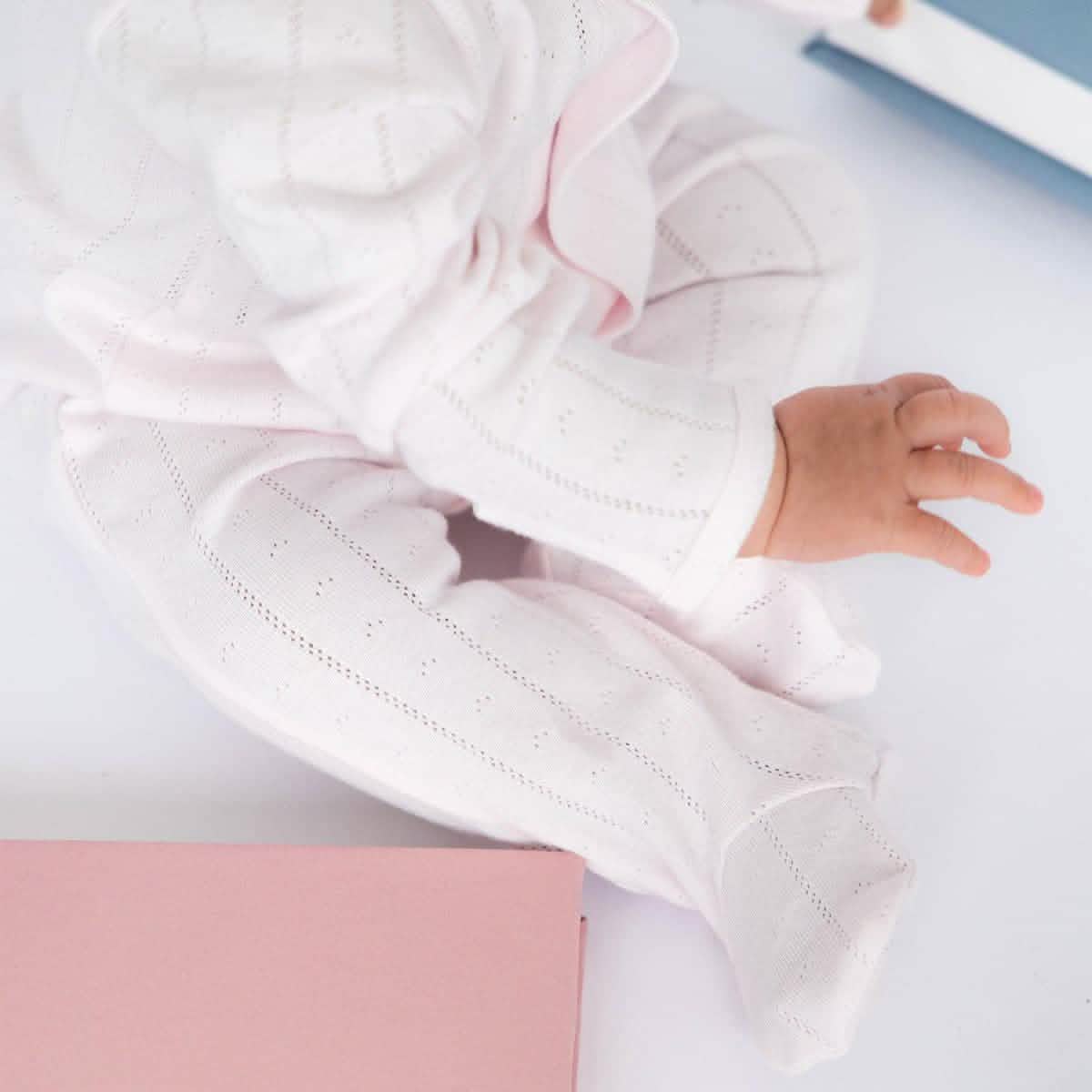 Magnetic Pointelle Footie