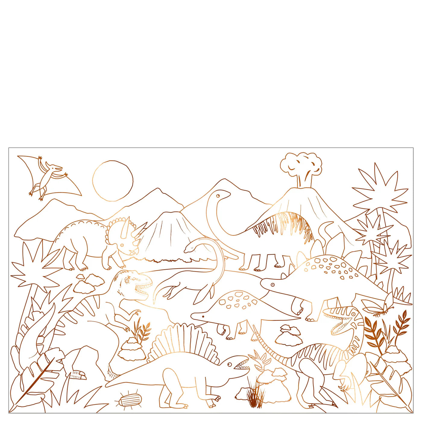 Dinosaur Kingdom Coloring Posters