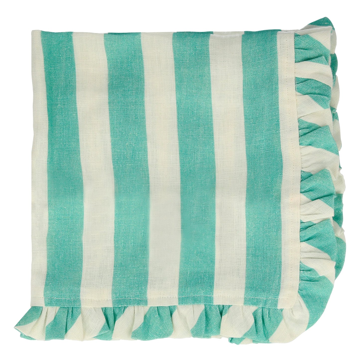 Stripe Ruffle Fabric Napkins