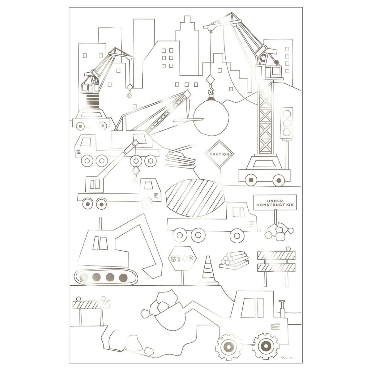 Construction Colouring Pages