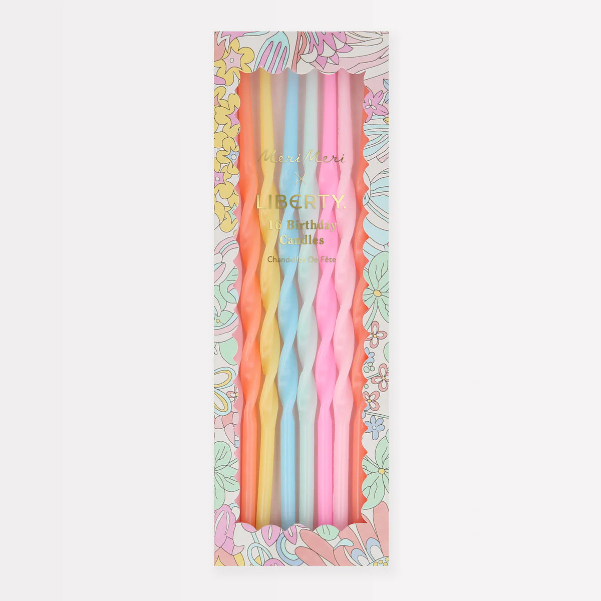 Meri Meri x Liberty Rainbow Garden Party Candles - 16