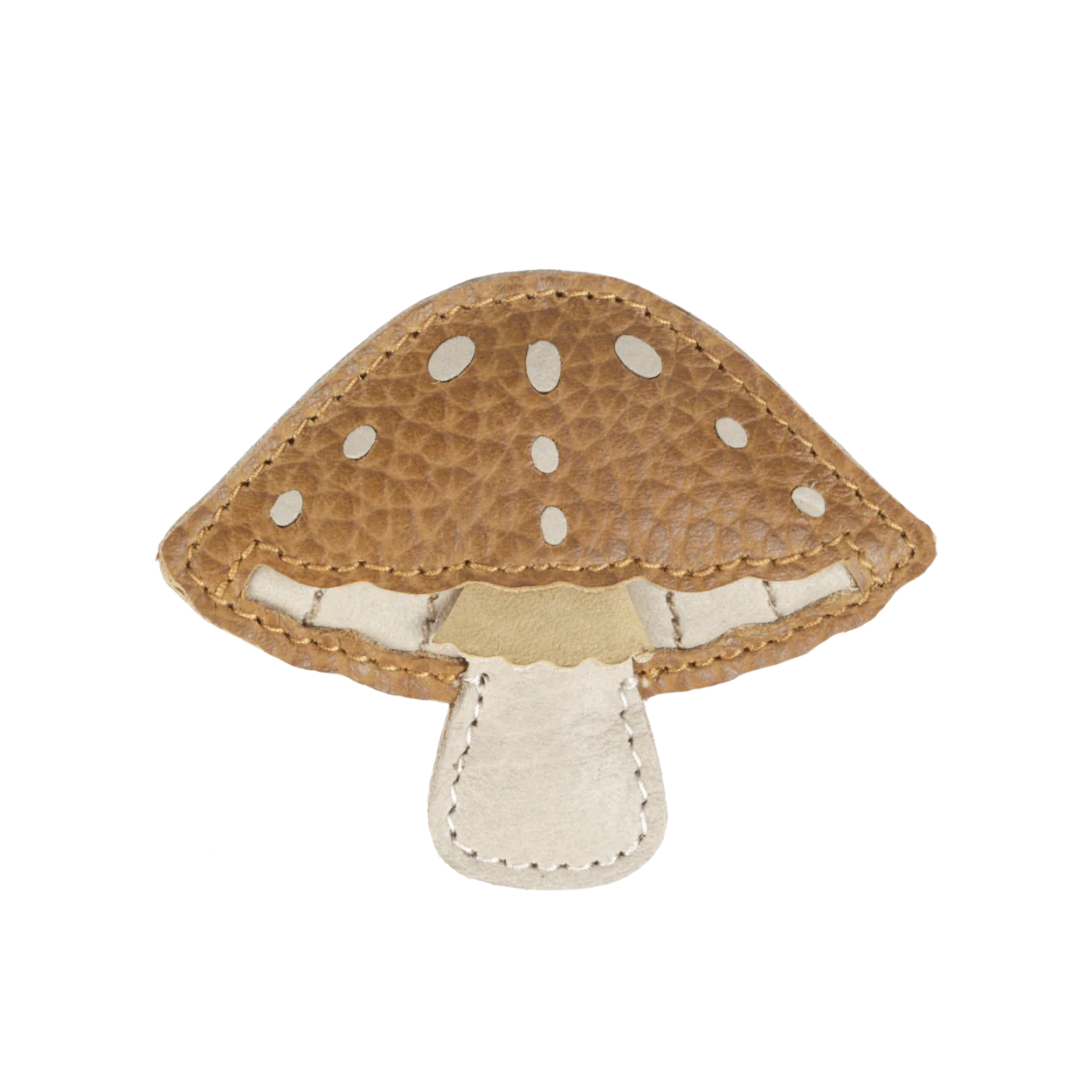 Forest Clip | Mushroom -Toast Grain Leather