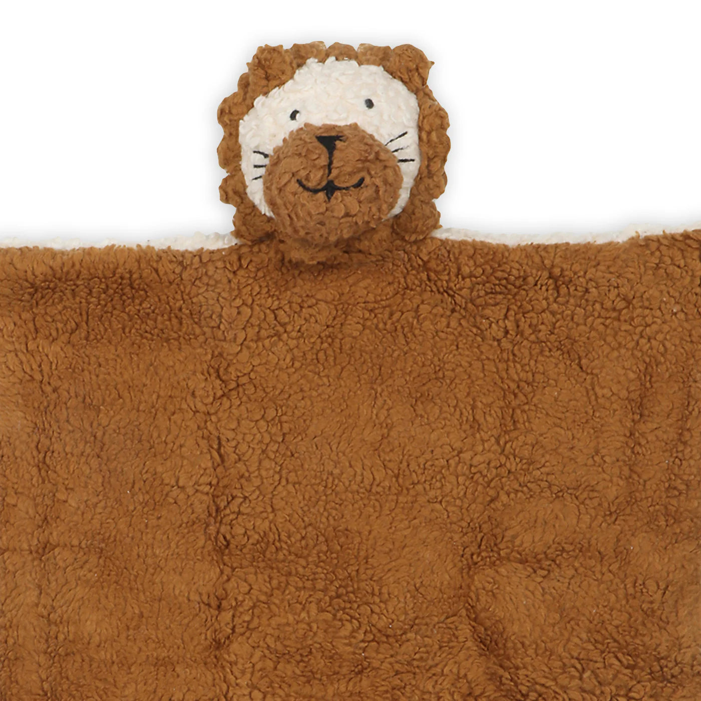 Organic Sherpa Lovey Blanket - Lion