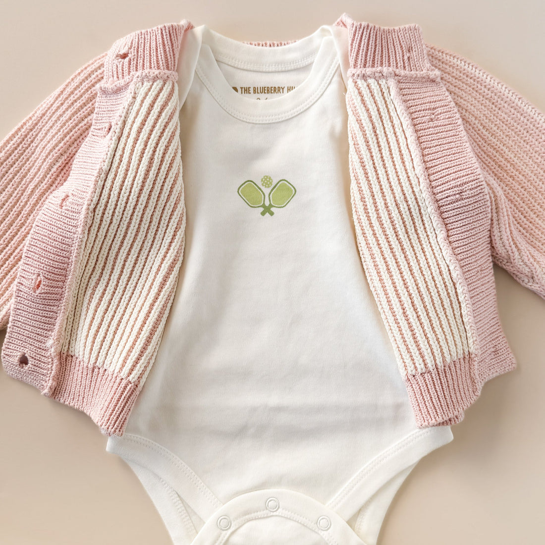 Cotton Brioche Cardigan Blush 2-3Y
