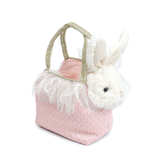 Bunny & Tote Plush Toy - Pink