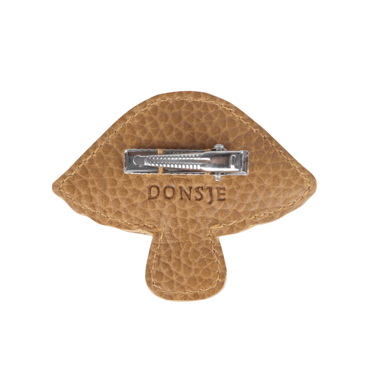 Forest Clip | Mushroom -Toast Grain Leather