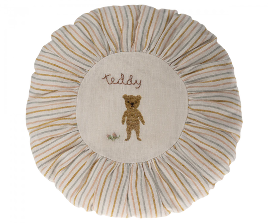 Cushion , Round small - Teddy , striped
