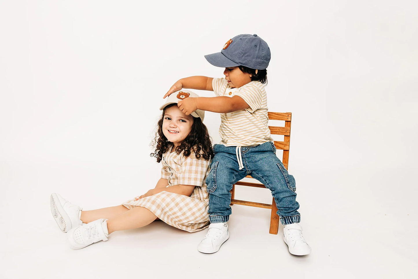 Teddy Bear Patch Baseball Hat - Navy - Toddler (1-4Y)