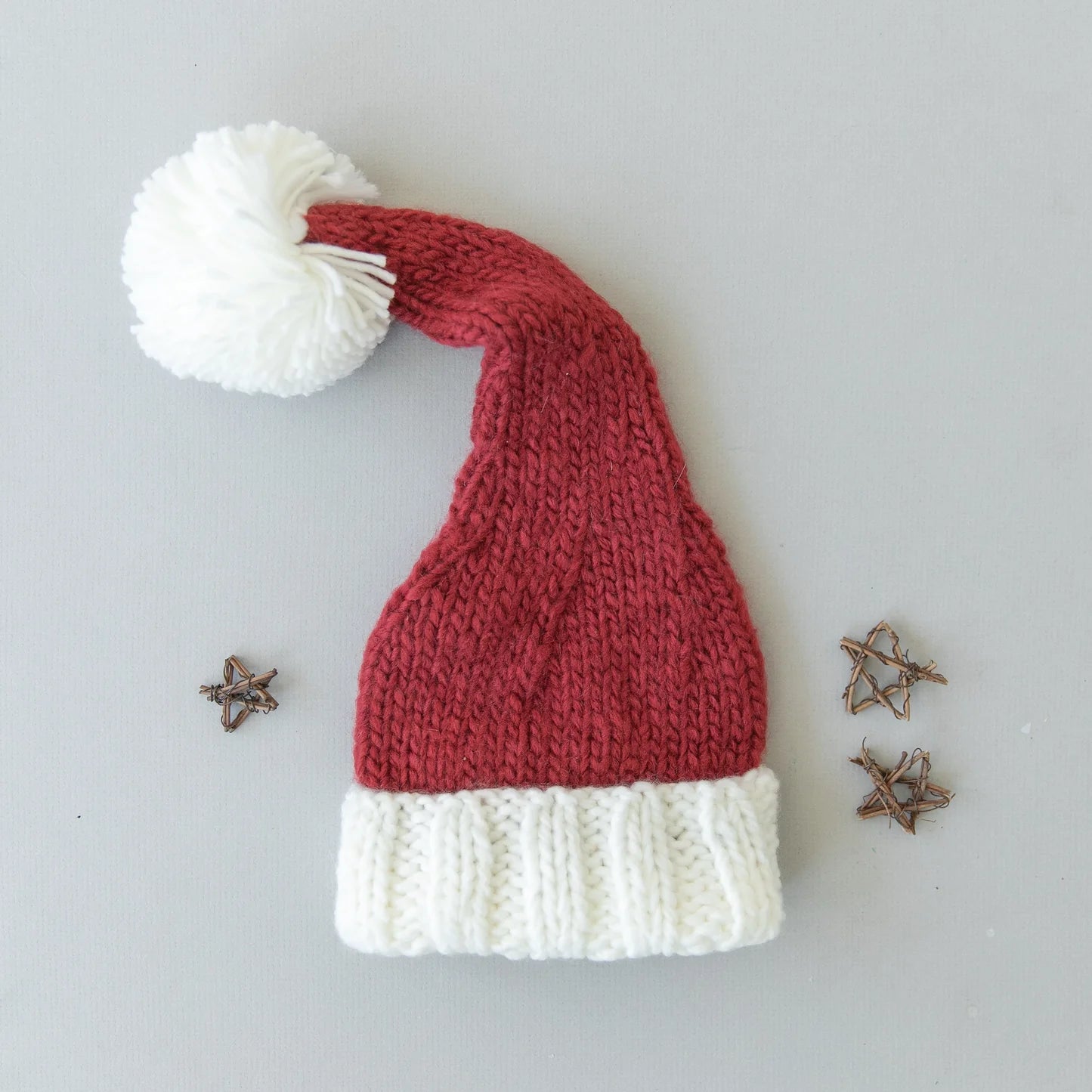 The Blueberry Hill- Nicholas Santa Knit Hat-Small