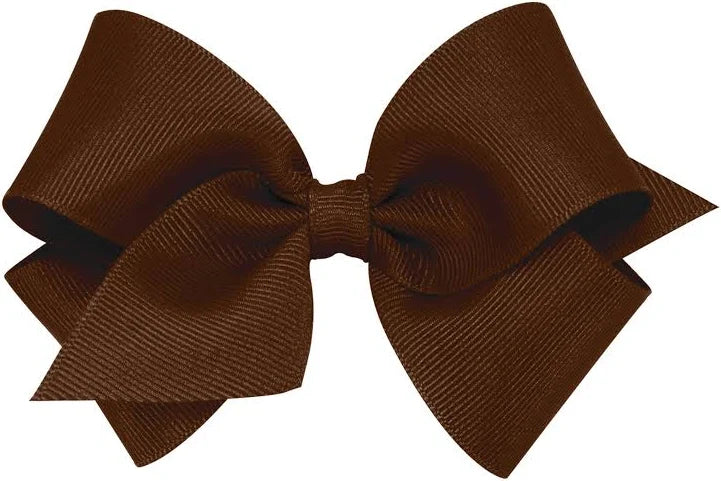 Small Basic Grosgrain Hair Bow - Coffee