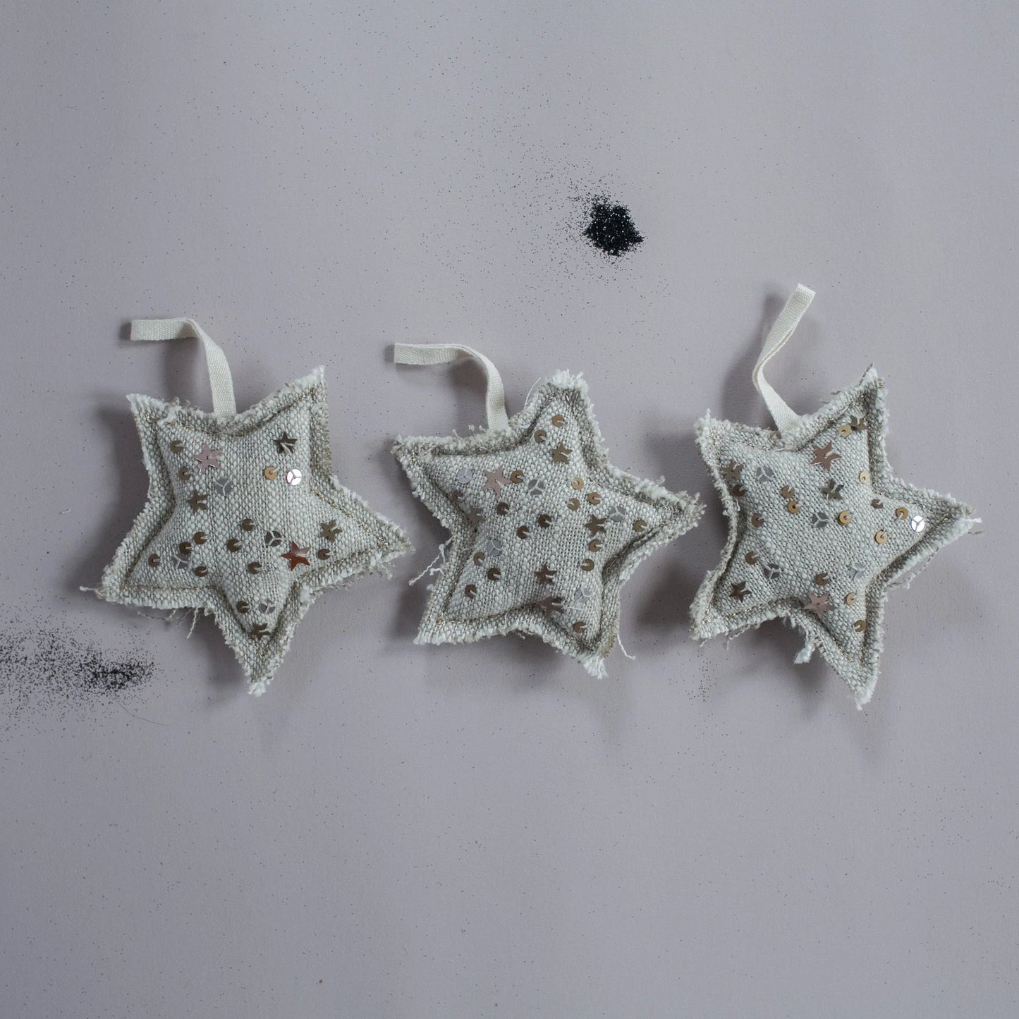 Metallic Confetti Star, Lavender Gift Ornament