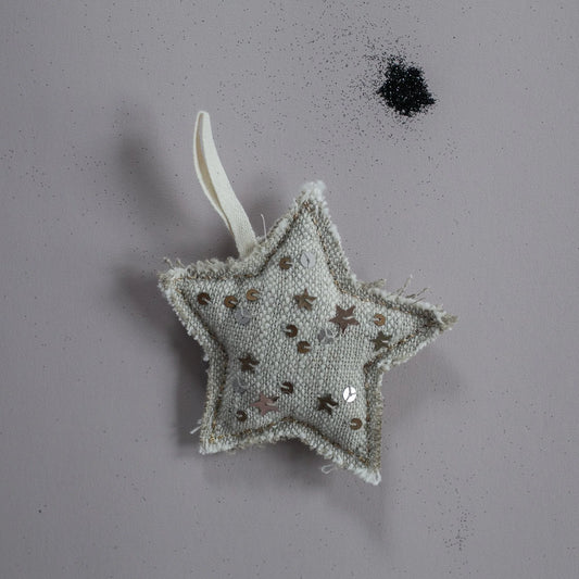 Metallic Confetti Star, Lavender Gift Ornament