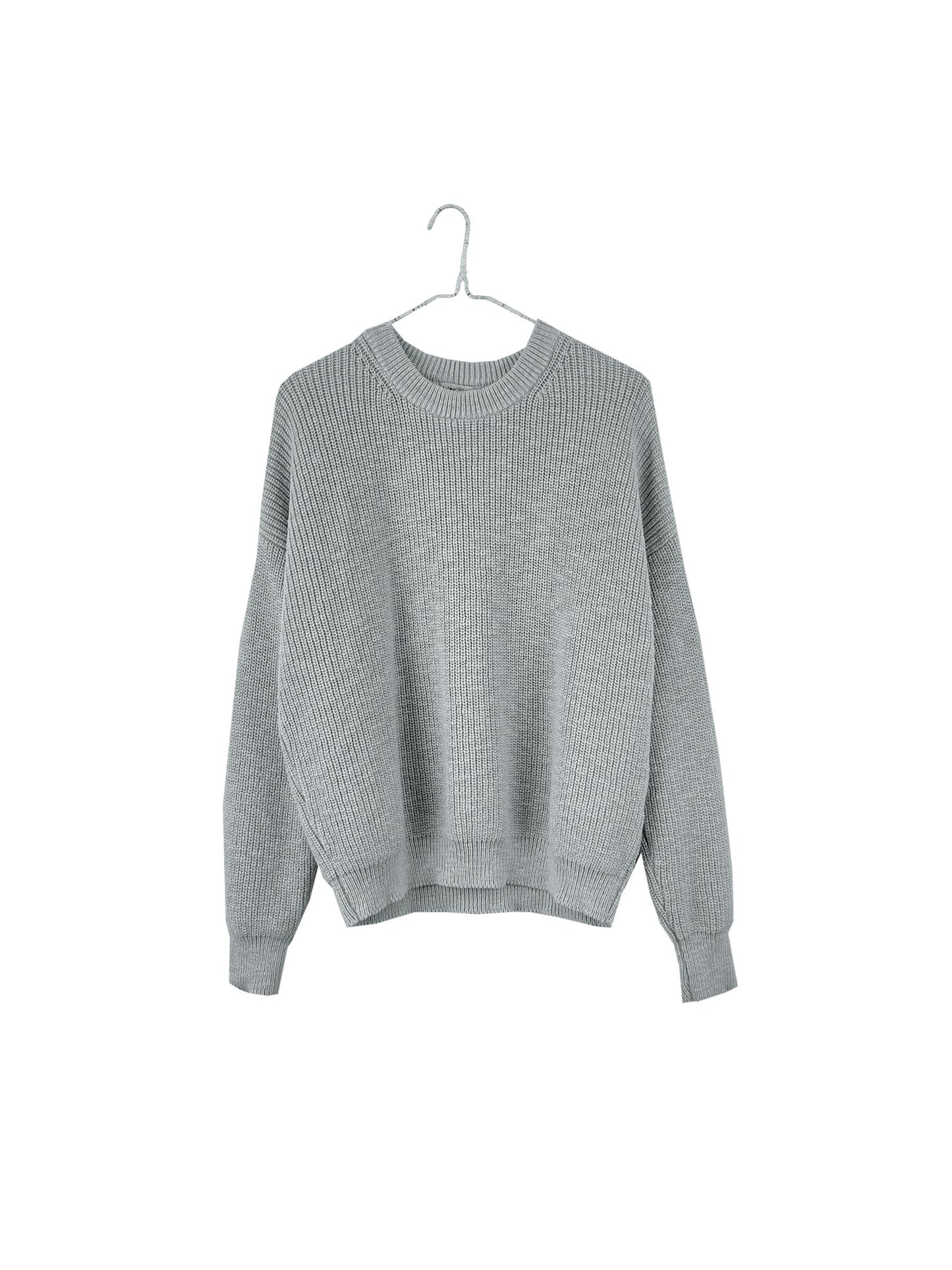 Crewneck Pull-On Sweater