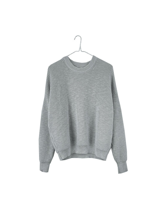 Crewneck Pull-On Sweater