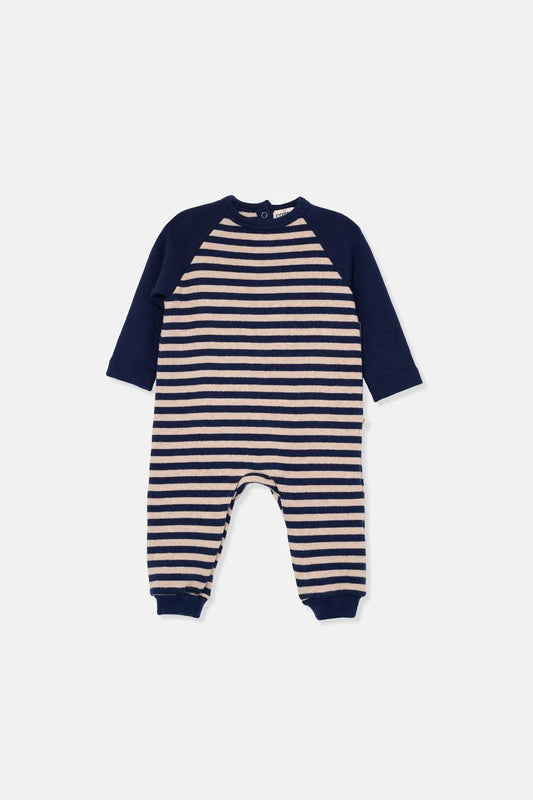 Soft Striped Baby Jumpsuit