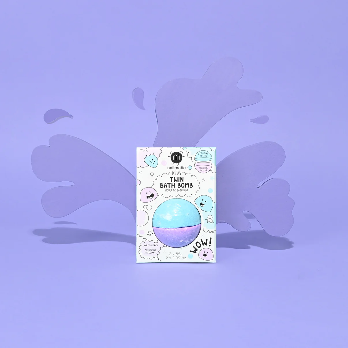 Blue + Violet Twin Bath Bomb