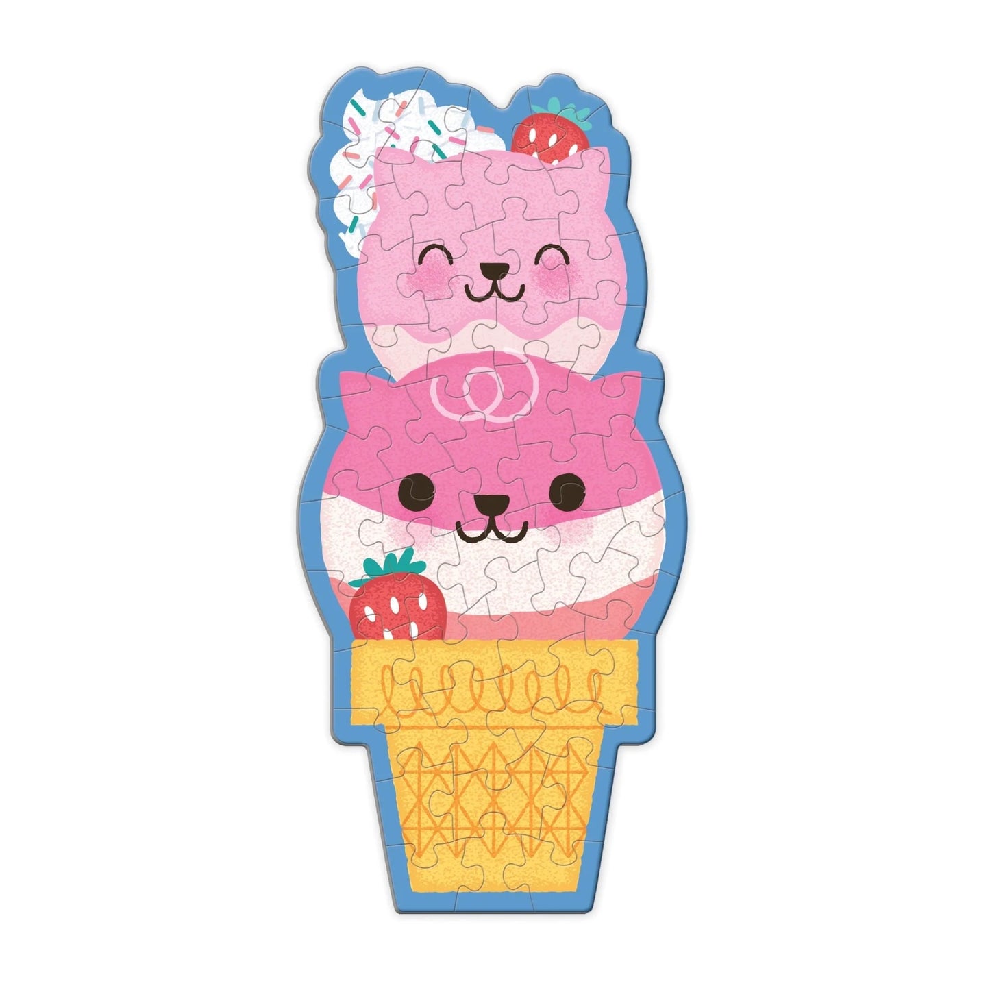 Scratch & Sniff Puzzle - Strawberry Cat Cone