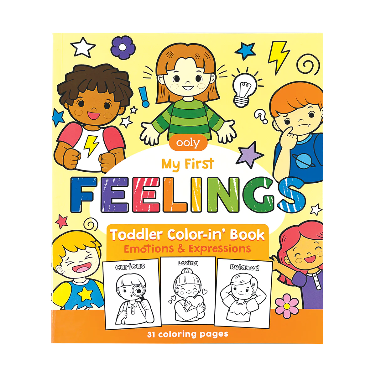 Toddler Color-in Book - My First Feelings